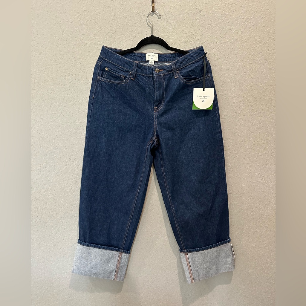Kate Spade X Target Cropped Jeans Nwt Sz 8